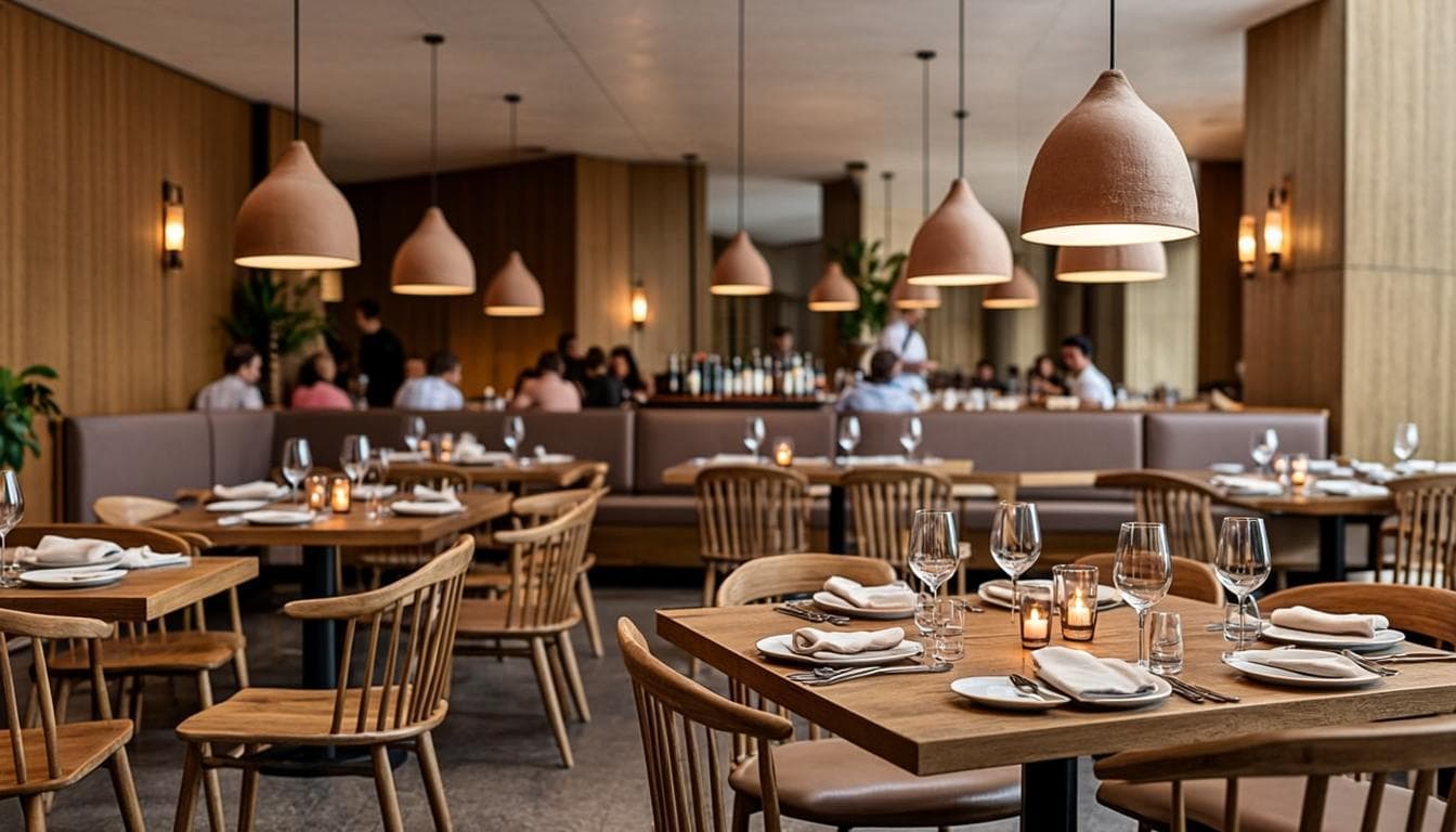 The Rolling Foods Co. restaurant interior - warm ambiance with modern decor